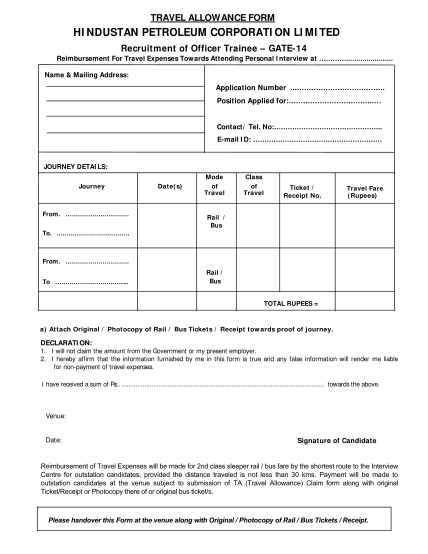 61438558-fillable-travelling-allowance-form-for-interview-hpcl