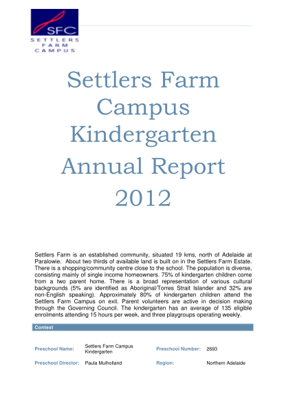 61510297-settlers-farm-campus-kindergarten-annual-report-2012-settlerspre-sa-edu
