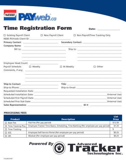 61655655-time-registration-form-existing-payroll-client-new-payroll-client-date-non-payrolltime-tracking-only-nebs-payweb-client-id-primary-contact-secondary-contact-company-name-bill-to-ship-to-employee-head-count-payroll-schedule-weekly