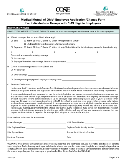 61690340-medical-mutual-of-ohio-employee-applicationchange-form-for