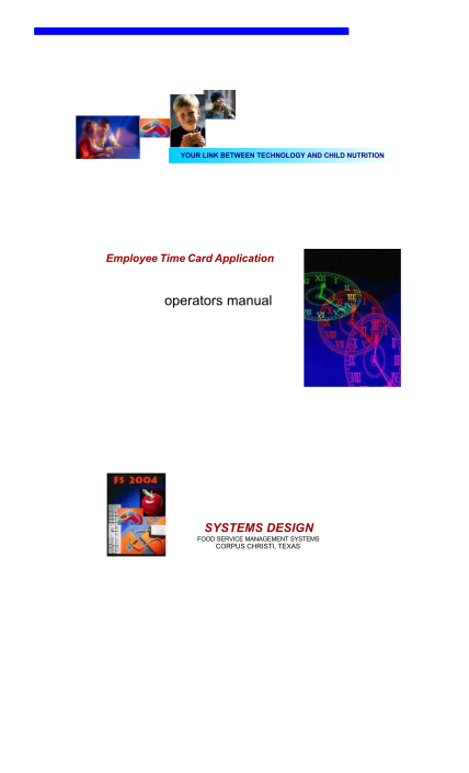 61871040-time-card-manual-systems-design