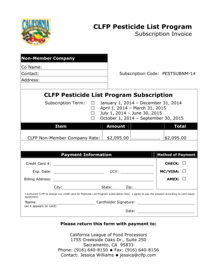 62101887-clfp-pesticide-list-program-subscription-invoice-non-member-company-co-name-contact-subscription-code-pestsubnm-14-address-clfp-pesticide-list-program-subscription-subscription-term-january-1-2014-december-31-2014-april-1-2014