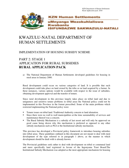 62105410-rural-application-pack-the-department-of-human-bsettlementsb-bb-kzndhs-gov