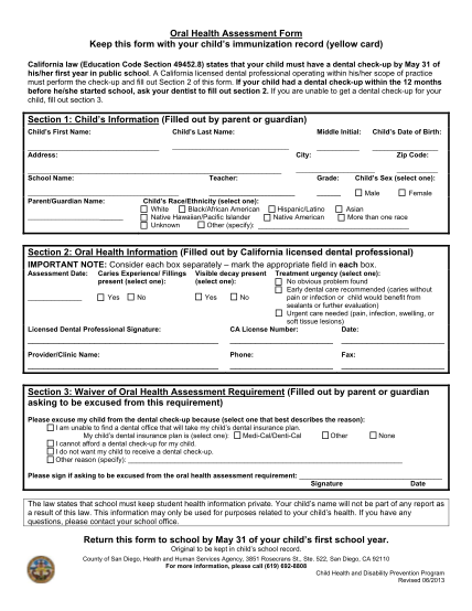 62466405-oral-health-assessment-form-keep-this-form-with-your-childamp39s-sharethecaredental