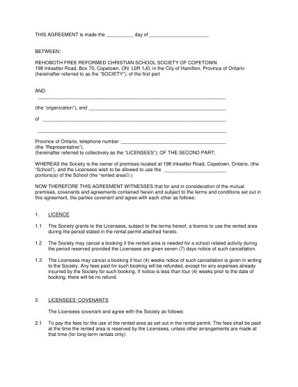 54 free rental agreement form ontario page 3 - Free to Edit, Download ...