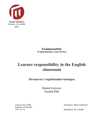62696261-learner-responsibility-in-the-english-classroom-malm-hgskola