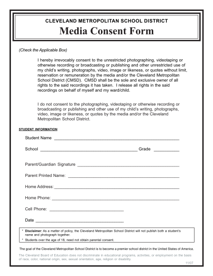 62725544-media-consent-form-cleveland-metropolitan-school-district