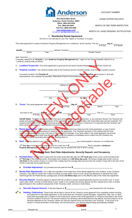 26 H Rental Agreement Or Lease Free to Edit Download Print