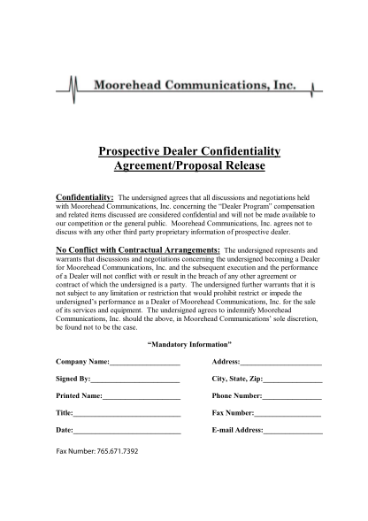 63234689-prospective-dealer-confidentiality-agreement-moorehead