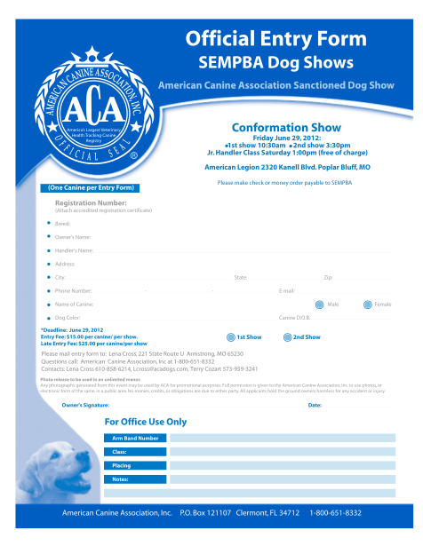 63278580-official-entry-form-sempba-dog-shows-american-canine-association-sanctioned-dog-show-conformation-show-friday-june-29-2012-1st-show-1030am-2nd-show-330pm-jr