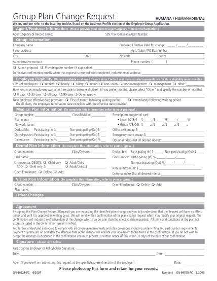 Humana Claim Forms Printable 9247