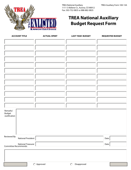 64019545-trea-aux-form-100-13a-budget-request-form-trea