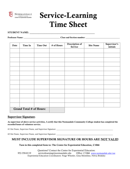 64143325-service-learning-time-sheet-normandale-community-college-normandale