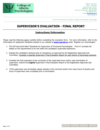 64371926-supervisor39s-evaluation-final-report-college-of-alberta-bb-cap-ab