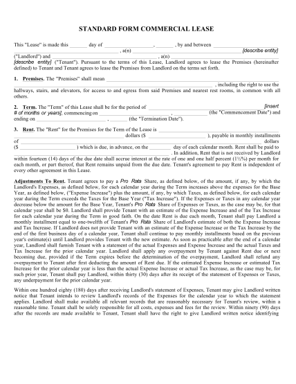 64430101-standard-form-commercial-lease-wikiforms
