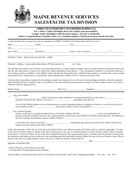 64457743-maine-revenue-services-salesexcise-tax-division-affidavit-of-exemption-for-immediate-removal-for-a-motor-vehicle-including-allterrain-vehicles-and-snowmobiles-camper-trailer-including-a-slidein-truck-camper-aircraft-or-semitrailer