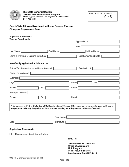 8 Printable Employment Application Form California Templates Fillable Samples In Pdf Word To 3456