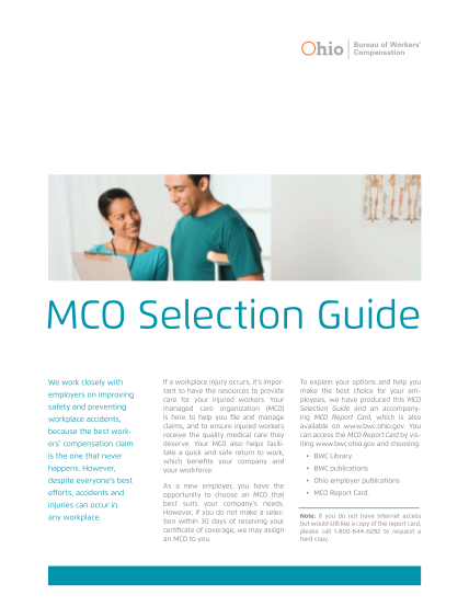 64635631-mco-selection-guide-ohio-bureau-of-workers39-compensation