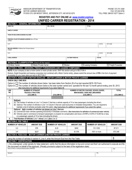 64675805-2014-ucr-application-missouri-department-of-transportation-modot