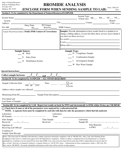 64784169-box-7921-madison-wi-53707-bromide-analysis-enclose-form-when-sending-sample-to-lab-form-3300219-1011-section-i-to-be-completed-by-the-department-of-natural-resourcessampler-system-name-system-address-system-type-check-one-mc-nn