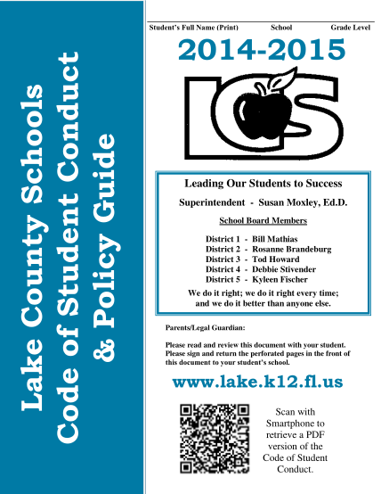 64869460-code-of-conduct-2014-2015-english-lake-county-schools-lake-k12-fl