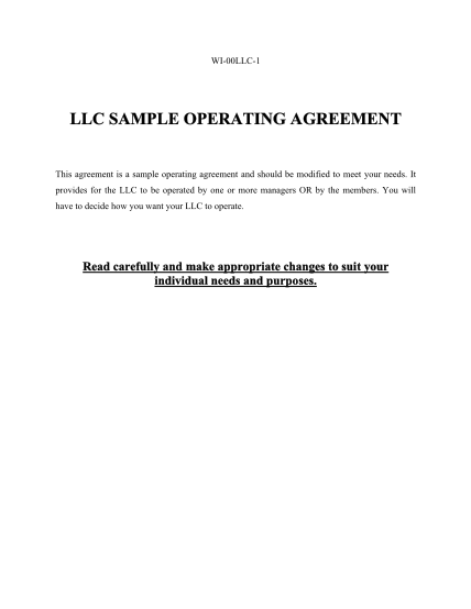 64875870-wi-00llc-1-llc-sample-operating-agreement-this-agreement-is-a-sample-operating-agreement-and-should-be-modified-to-meet-your-needs