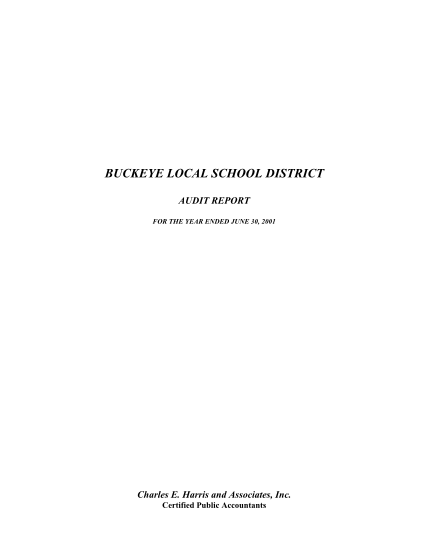 6491830-buckeye-local-school-district-audit-report-for-the-year-ended-june-30-2001-charles-e-auditor-state-oh