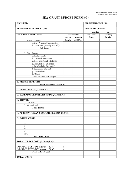 6495275-fillable-seagrant-budget-form-90-4-writable-iisgcp