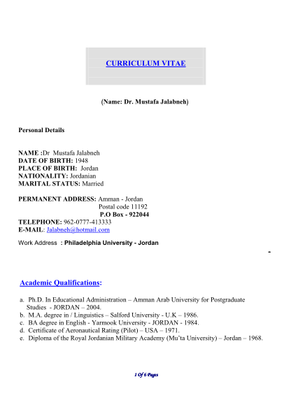 64980741-curriculum-vitae-academic-qualifications-philadelphia-philadelphia-edu