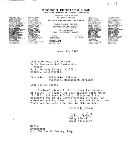 65034429-new-bedford-transmittal-of-check-for-03181983-invoice-letter-from-goodwin-procter-hoar-transmitting-payment-for-document-copying-fees-epa