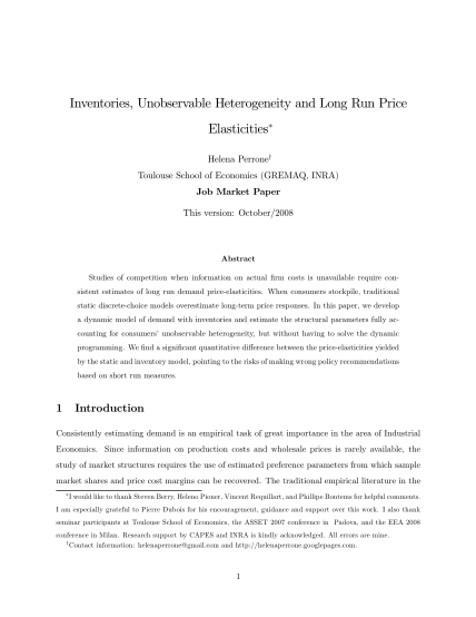 65162830-inventories-unobservable-heterogeneity-and-long-run-price-elasticities-helena-perroney-toulouse-school-of-economics-gremaq-inra-job-market-paper-this-version-october2008-abstract-studies-of-competition-when-information-on-actual-rm