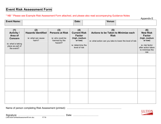 67 project risk assessment template - Free to Edit, Download & Print ...