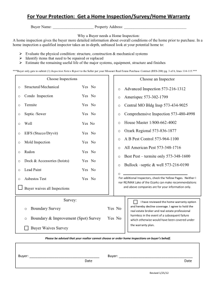 57 Printable Home Inspection Checklist