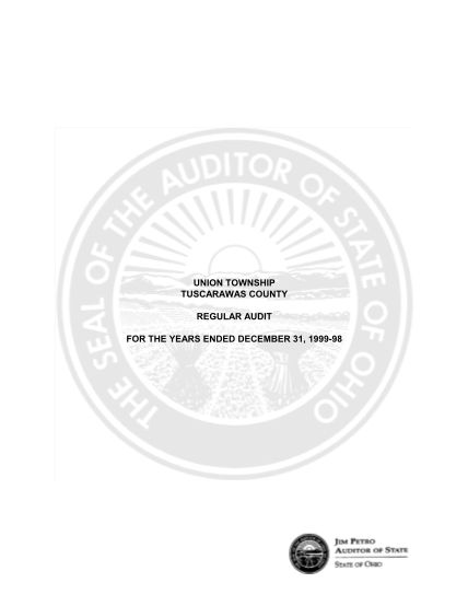 6543325-union-township-tuscarawas-county-regular-audit-for-the-years-ended-auditor-state-oh