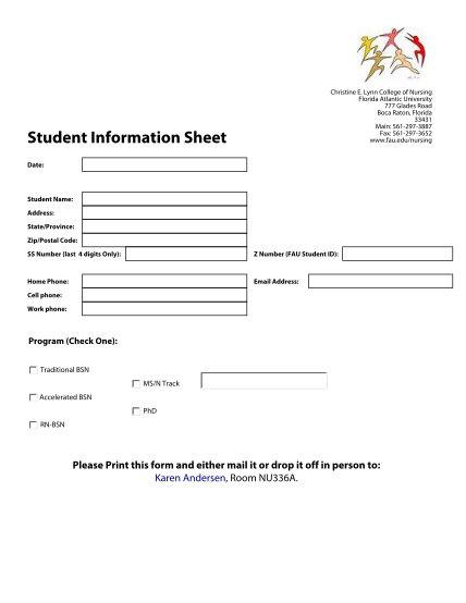 65609342-student-information-sheet-florida-atlantic-university-christine-e