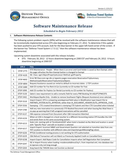 65685595-software-maintenance-release-defense-travel-management-defensetravel-dod