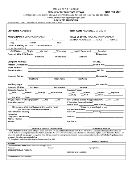 14 passport application form download - Free to Edit, Download & Print ...