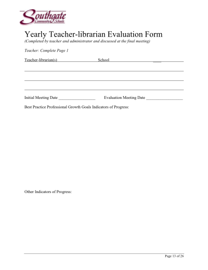 65776532-yearly-teacher-librarian-evaluation-form-southgate-schools