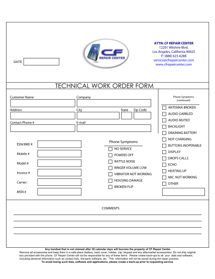 65805797-technical-work-order-form-cf-repair-center