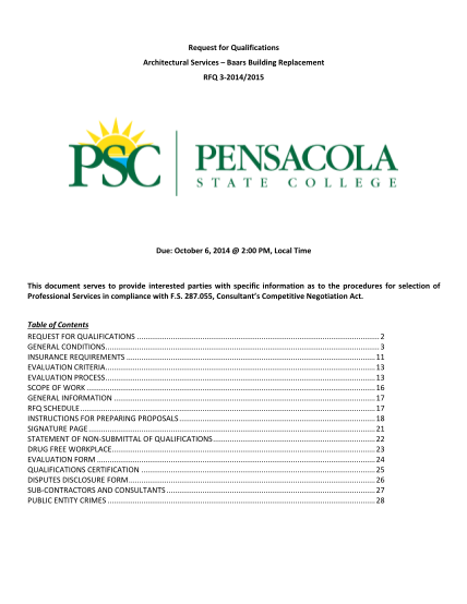 65810305-request-for-proposal-pensacola-state-college-pensacolastate