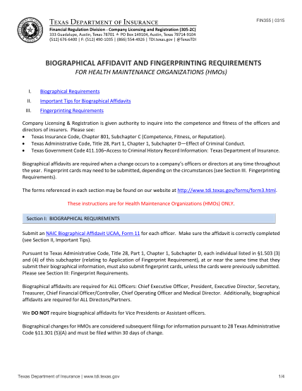 6587253-biographical-affidavit-and-fingerprinting-requirements-for-health-maintenance-organizations-biographical-affidavit-and-fingerprinting-requirements-for-health-maintenance-organizations-tdi-texas