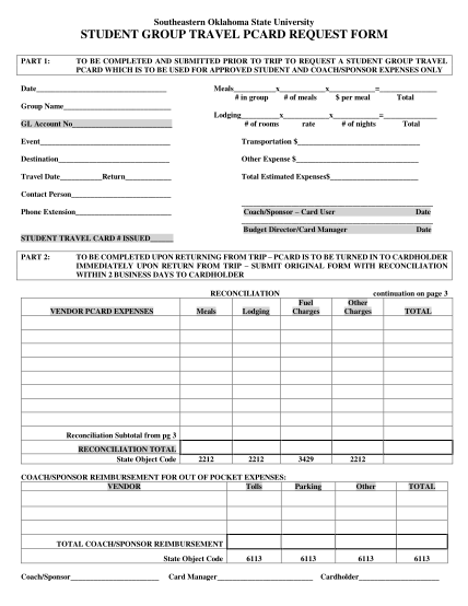 65890821-student-group-travel-card-request-form-southeastern-oklahoma-se