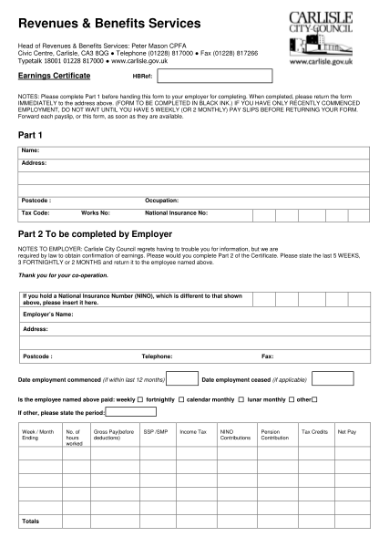 65892249-earnings-certificate-form-in-pdf-format-carlisle-city-council-carlisle-gov