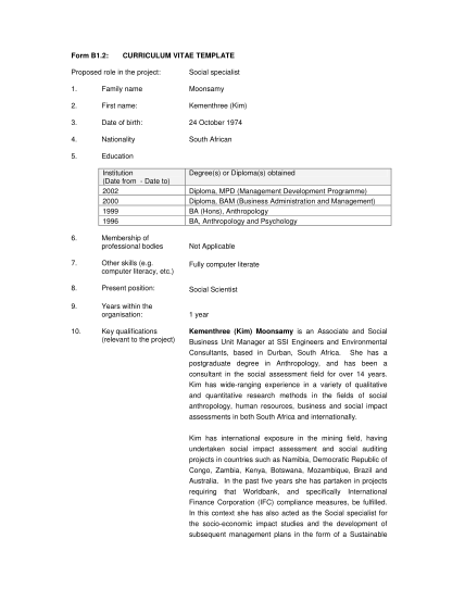 66178766-form-b12-curriculum-vitae-template-proposed-role-in-the