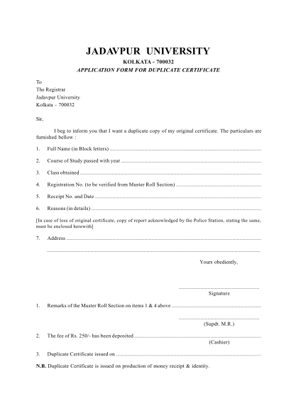 66390296-fillable-pdf-filler-duplicate-certificate-of-jadavpur-university-form