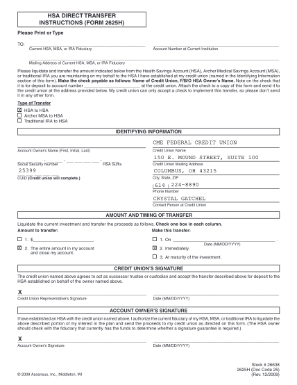 67062737-hsa-direct-transfer-instructions-form-2625h-xx-25399-cme-cues-cues