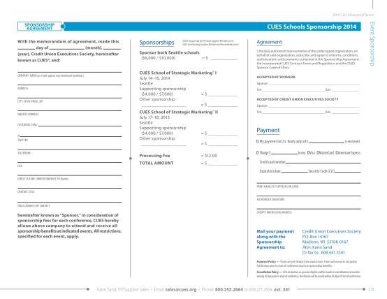 67062768-2014-cues-marketing-planner-cues-schools-sponsorship-2014-with-the-memorandum-of-agreement-made-this-day-of-month-year-credit-union-executives-society-hereinafter-known-as-cues-and-sponsorships-cues-supporting-and-premier-cues