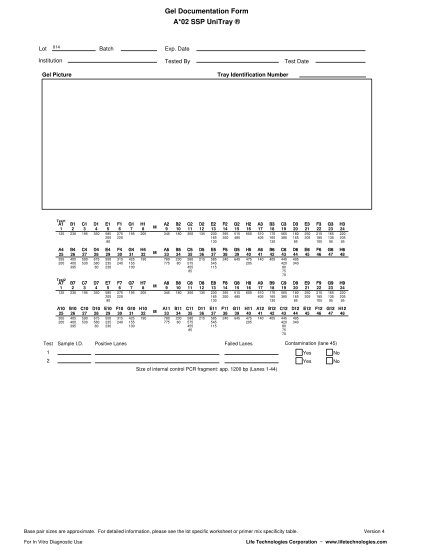 67552117-a02-ssp-unitray-gel-documentation-form-life-technologies