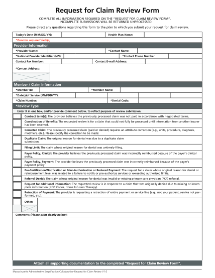 6821192-request-for-claim-review-form-blue-cross-blue-shield-of