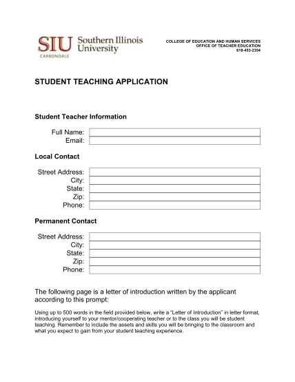 68397101-student-teaching-application-college-of-education-and-human-ehs-siu